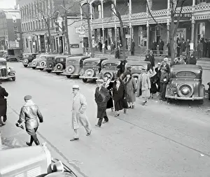 Flemington Prints: Bruno R. Hauptmann Jurors Leaving for Courthouse
