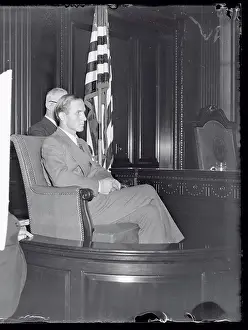 Bruno Richard Hauptman Sitting in Court