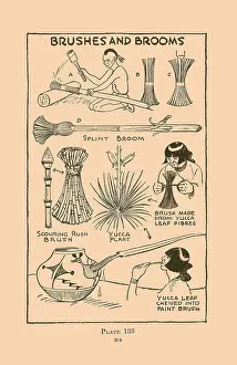 Brush Prints: Brushes and Brooms