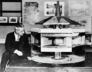 Scale Model Prints: Buckminster Fuller with an Architectural Model