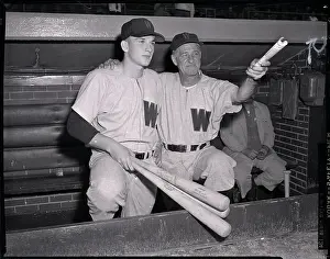 Rookie Prints: Bucky Harris Talks To Harmon Killebrew