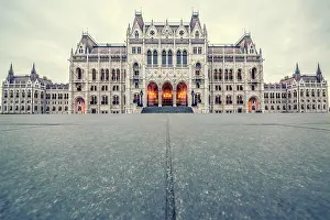 Prints of Zsolt Hlinka, 586423281 Architectural Harmony: Budapest Parliament