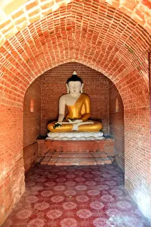 Buddha at Bagan Buddhist Temple Unesco Myanmar