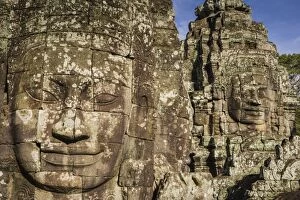 Images Dated 16th July 2006: Buddha carved faces in Bayon Temple
