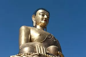 Stefan Auth Travel Photography Collection: Buddha Dordenma, Great Buddha, bronze statue, Thimphu, Kingdom of Bhutan