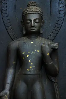 Swayambhunath Prints: Buddha Statue