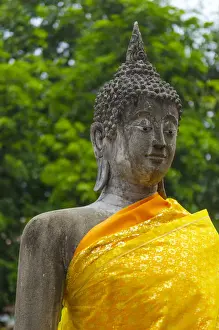 Ayuthaya Prints: Buddha statue
