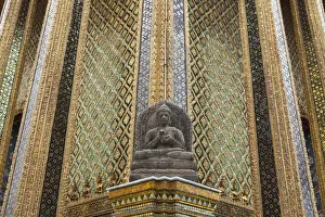 Buddhist Prints: Buddha statue, Phra Mondop, Wat Phra Kaeo or Wat Phra Kaew