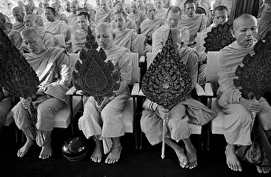 Buddhist Prints: Buddhist Monks Celebrating Cambodian Independence Day