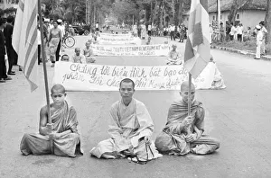 Vung Tau Prints: Buddhist Monks at Protest