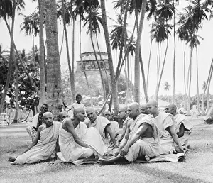 Buddhist Monks Resting