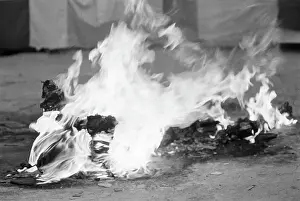 Buddhist Nun Committing Ritual Suicide by Fire