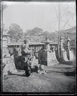 Buddhist Priest at Temple of Shiba