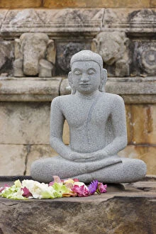 Images Dated 8th February 2012: Buddhist statue at Ruwanweli Dagoba
