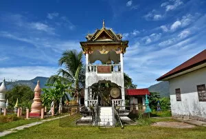 Images Dated 22nd December 2015: buddhist temple along Vat Phou champasak Lao, Asia