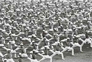 Buddhist Prints: Buddhists Performing in Gymnastic Exhibition