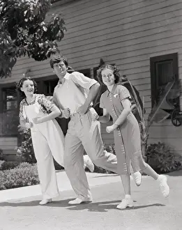 Hermit Prints: Buddy Ebsen Teaching Dance Steps to Judy Garland and Deanna Durbin