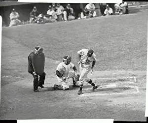 Buddy Lewis Hit by Baseball