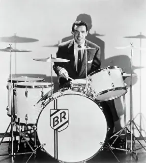 Buddy Rich at Drum Kit