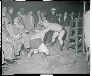 Buddy Rosen Wrestling Against Frank Roberts