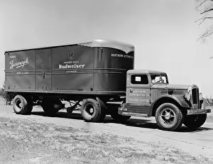 Lorry Prints: Budweiser Lorry