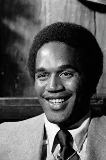 Simpson Prints: Buffalo Bills Running Back O.J. Simpson