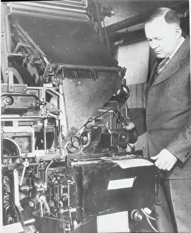 Charlotte Prints: Buford Gren Standing with Semagraph