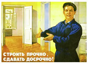 Ussr Prints: We Build it Fine Ahead of TimeWE BUILD IT FINE AHEAD OF TIME