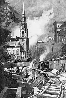Public Square Prints: Building the Boston Subway