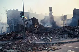 A Building Wrecked by Fire