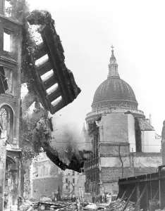 Bombing Prints: Buildings Crumble In Front/St. Paul'S Ca