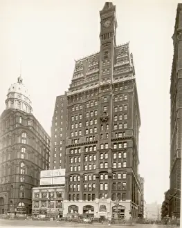 Buildings On Newspaper Row In New York