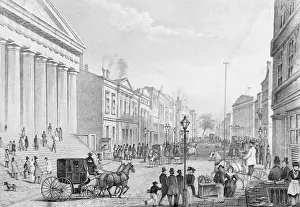 Prints of (Original Caption). New York City: Wall Street Timeless Visions: Icons of Art and History: Buildings in Wall Street Area