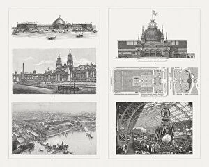 Denmark Collection: Buildings of the world Exhibitions, 19th century