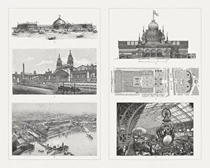 Denmark Collection: Buildings of the world Exhibitions, 19th century