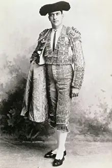 Bullfighter Thomas Da Rocha Posing in Costume