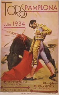 Huty 16882 Prints: Bullfighting Poster