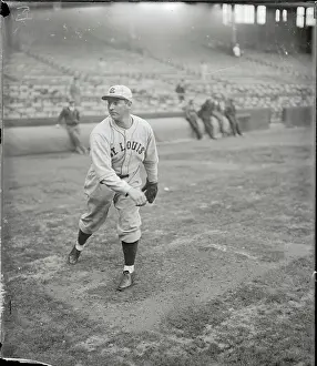 Bump Hadley Throwing Baseball