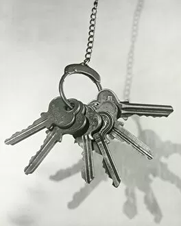 Images Dated 28th February 2008: Bunch of keys on chain