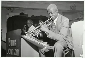 Bunk Johnson Playing Horn