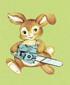 Bunny With Chainsaw
