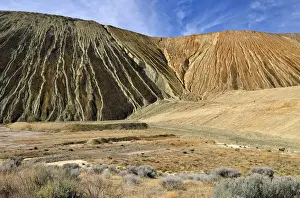 Natural Resource Prints: Burden dumps with rain water channels