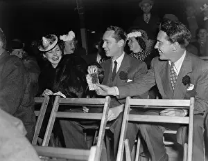 Burgess Meredith and Friends in Movie Audience