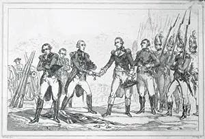 Saratoga Prints: Burgoyne Surrendering at Saratoga