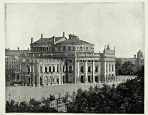 The Burgtheater or Hofbug Theatre, Vienna, Austria, 1890s 19th Century