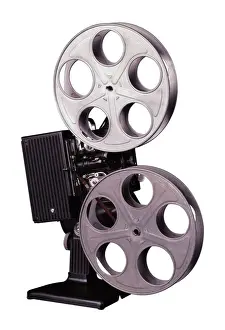 Entertainment Prints: Burke / Triolo Productions, Circle, Cut Out, Entertainment, Film Projector, Film Reel
