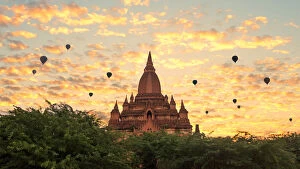 Beautiful Myanmar (formerly Burma) Gallery: burma, temple, sunrise, heritage, culture, view, site, destination, beautiful, air