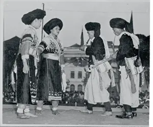 Yangon Prints: Burmese Dancers in the Street