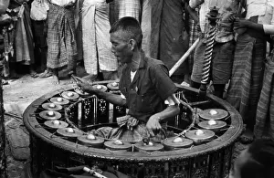Percussion Instrument Prints: Burmese Percussion