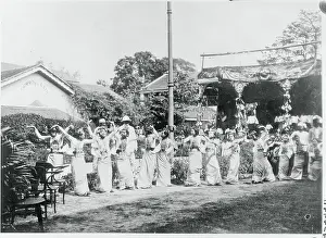 Burma Prints: Burmese Women Performing Native Dance